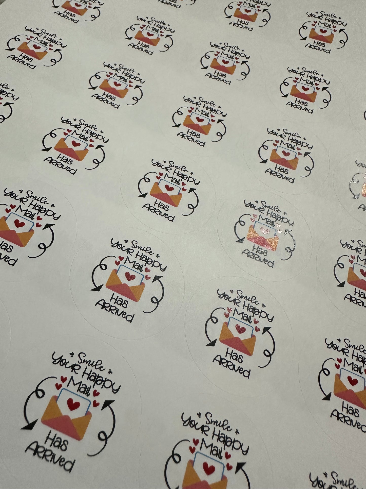 Smile Your Happy Mail Has Arrived Stickers