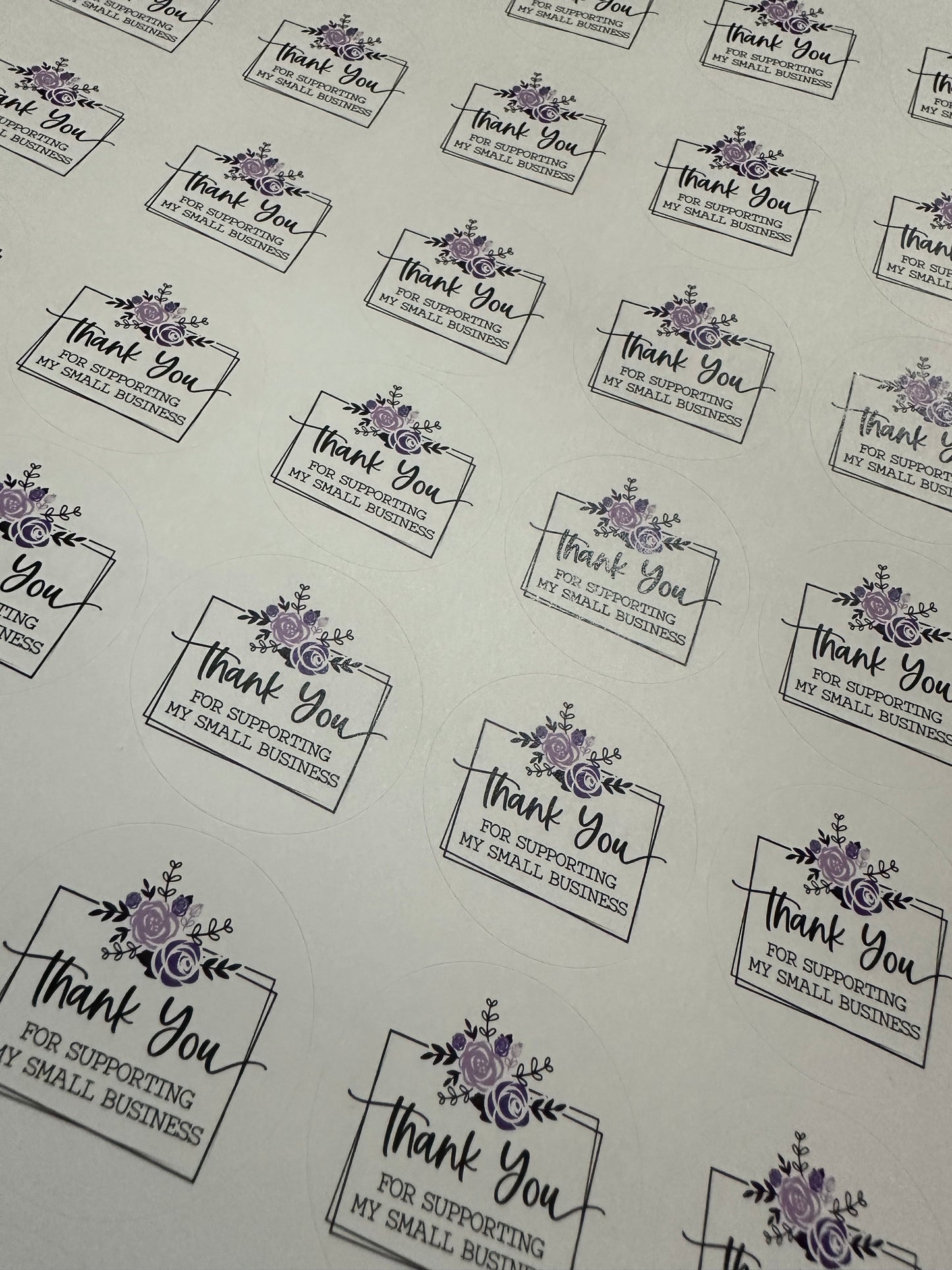 Thank You For Supporting My Small Business Stickers