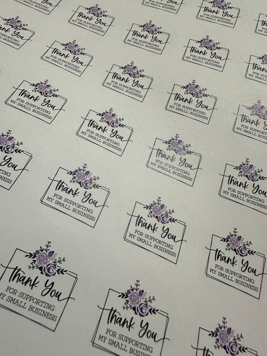 Thank You For Supporting My Small Business Stickers