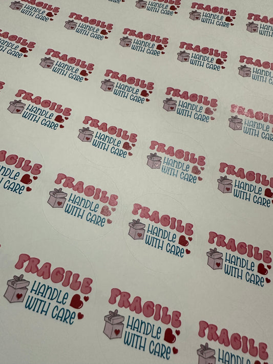 Fragile Handle With Care stickers