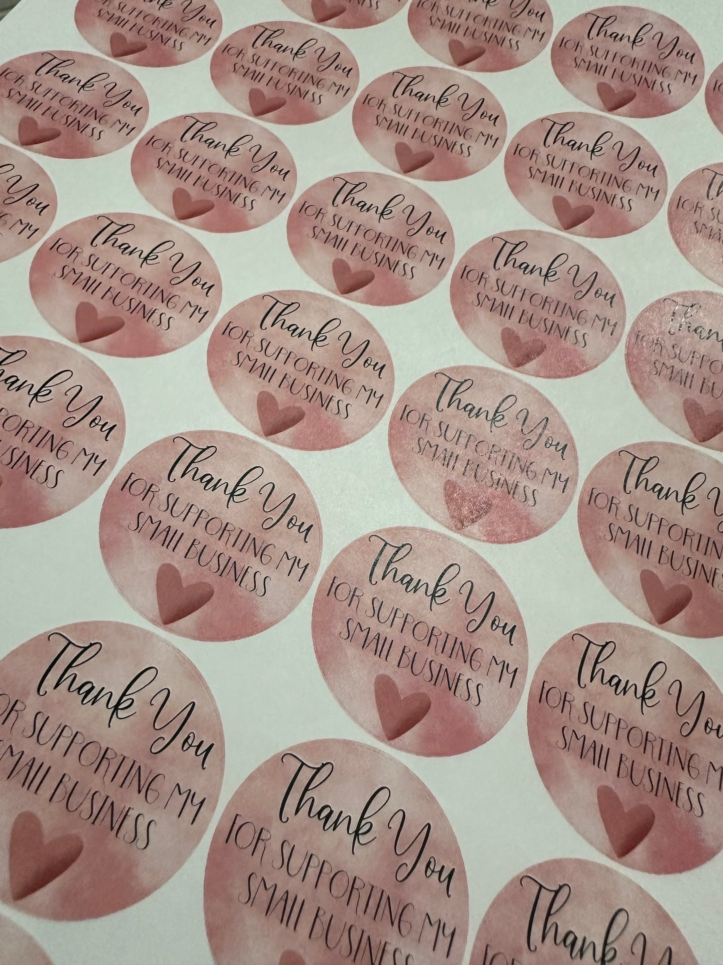 Thank You for your Supporting my Small Business Stickers