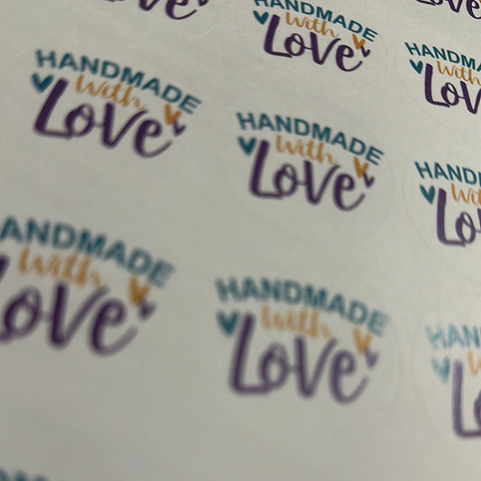 Handmade With Love Stickers