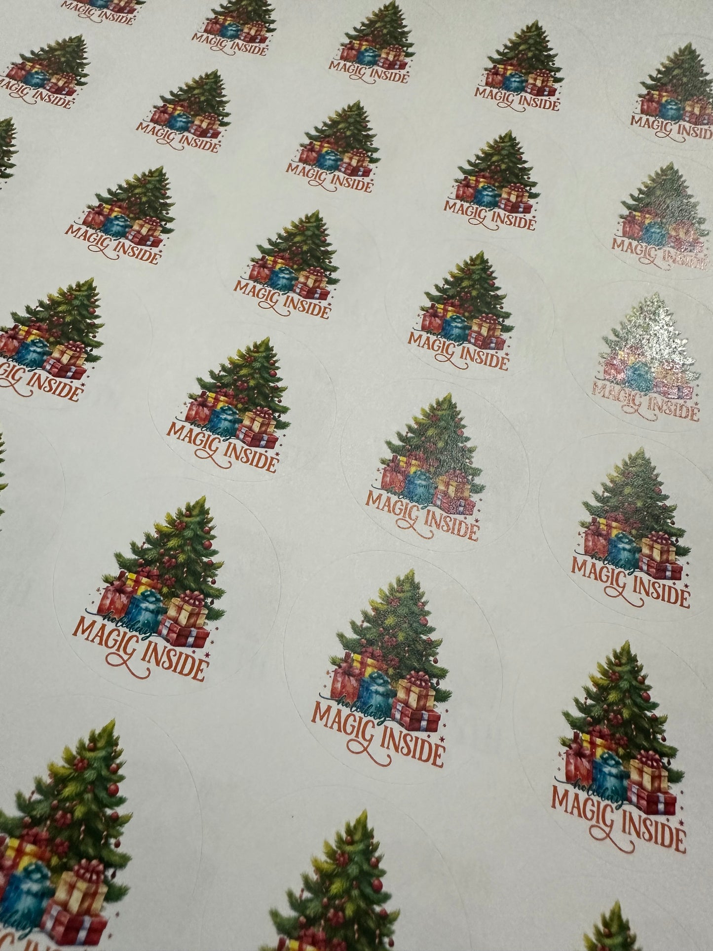 Xmas Magic Inside Stickers