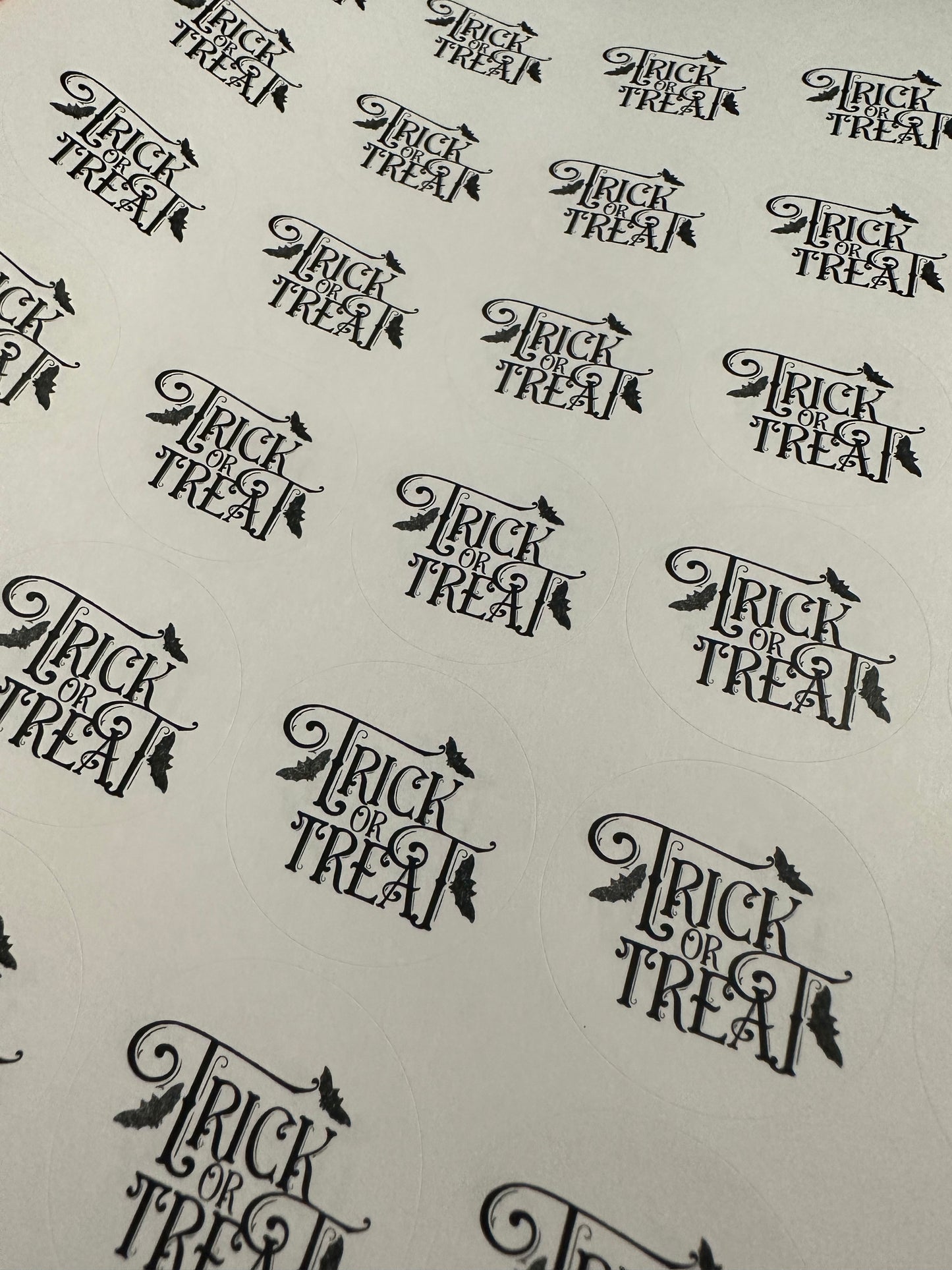 Trick or Treat Stickers