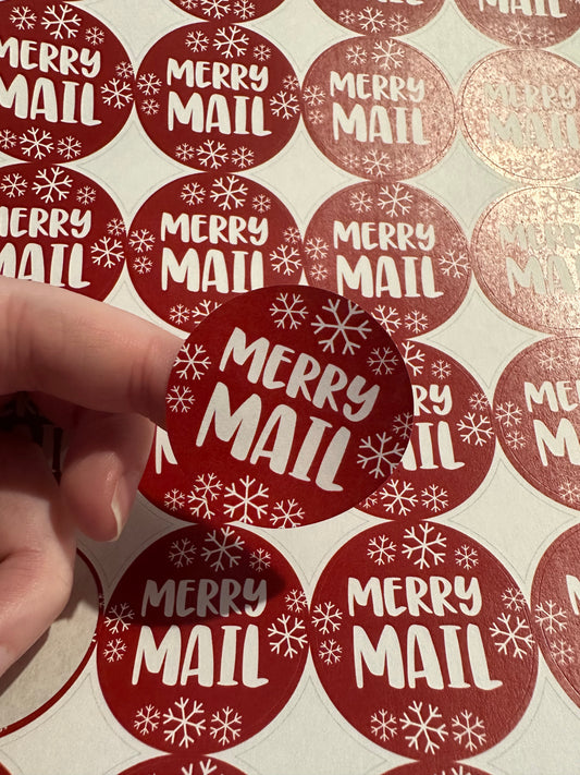 Merry Mail Stickers