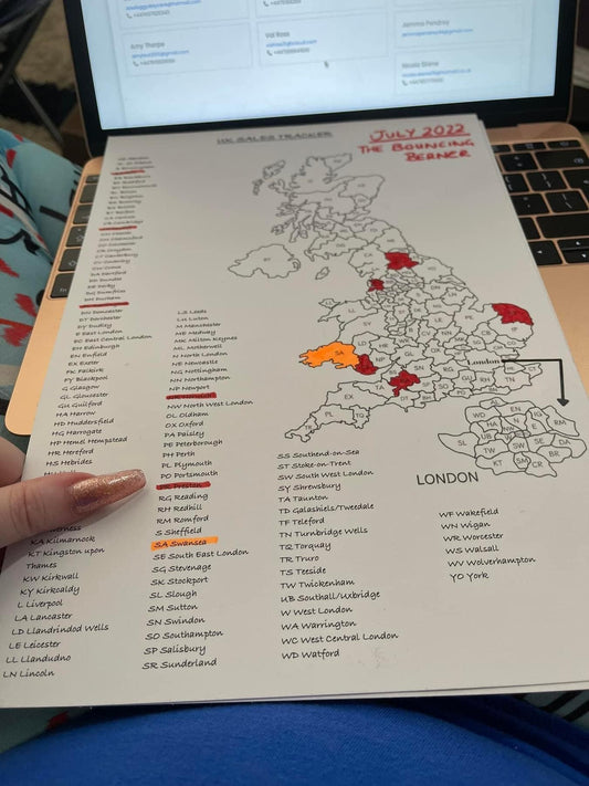 Printable Postcode Map