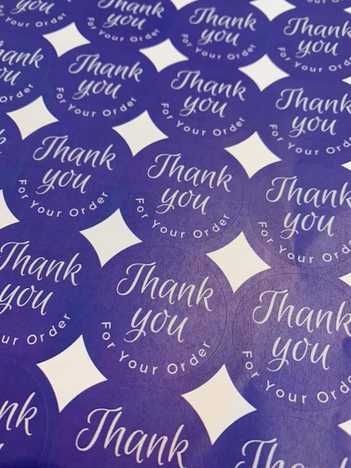 Thank you for your order Stickers