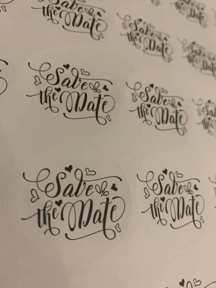 Save the Date Stickers