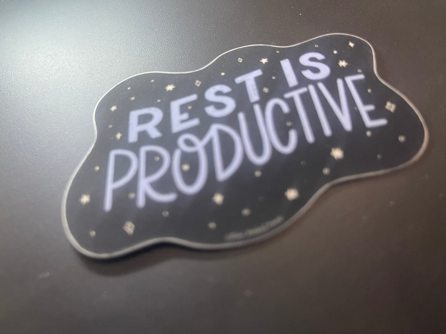 Rest Is Productive Single Vinyl Sticker The Bouncing Berner 2685