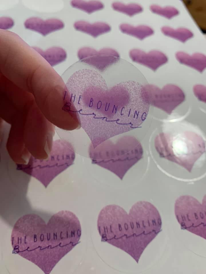 Transparent Logo Circle Stickers