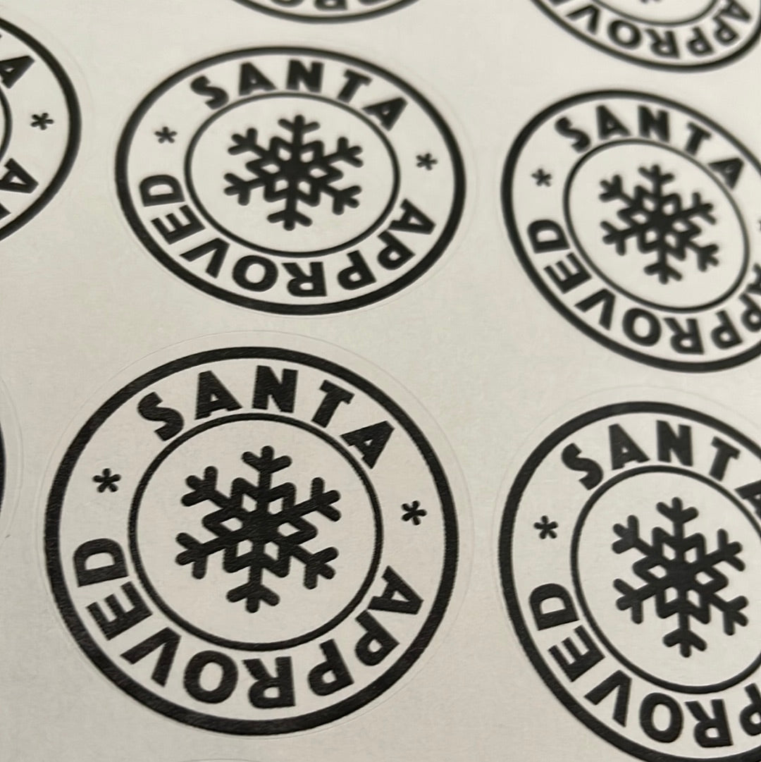 Santa approved Christmas  Stickers